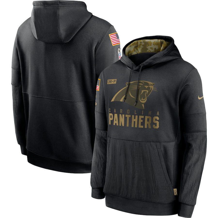 Men Carolina Panthers Black Salute To Service Hoodie Nike NFL Jerseys->san francisco 49ers->NFL Jersey